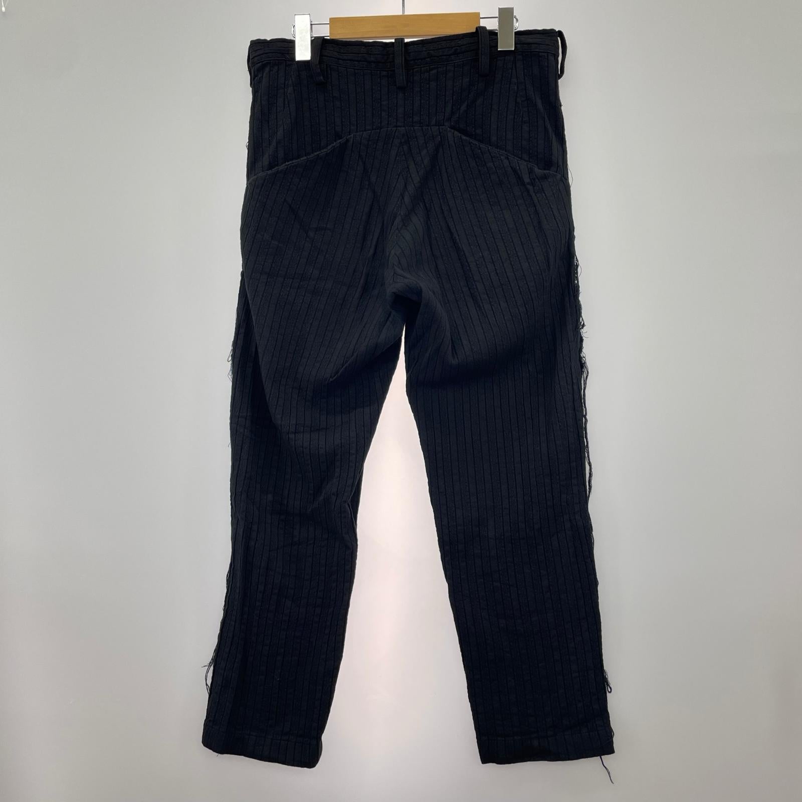 パンツ Stripe cotton pant 黒(S) S ブラック