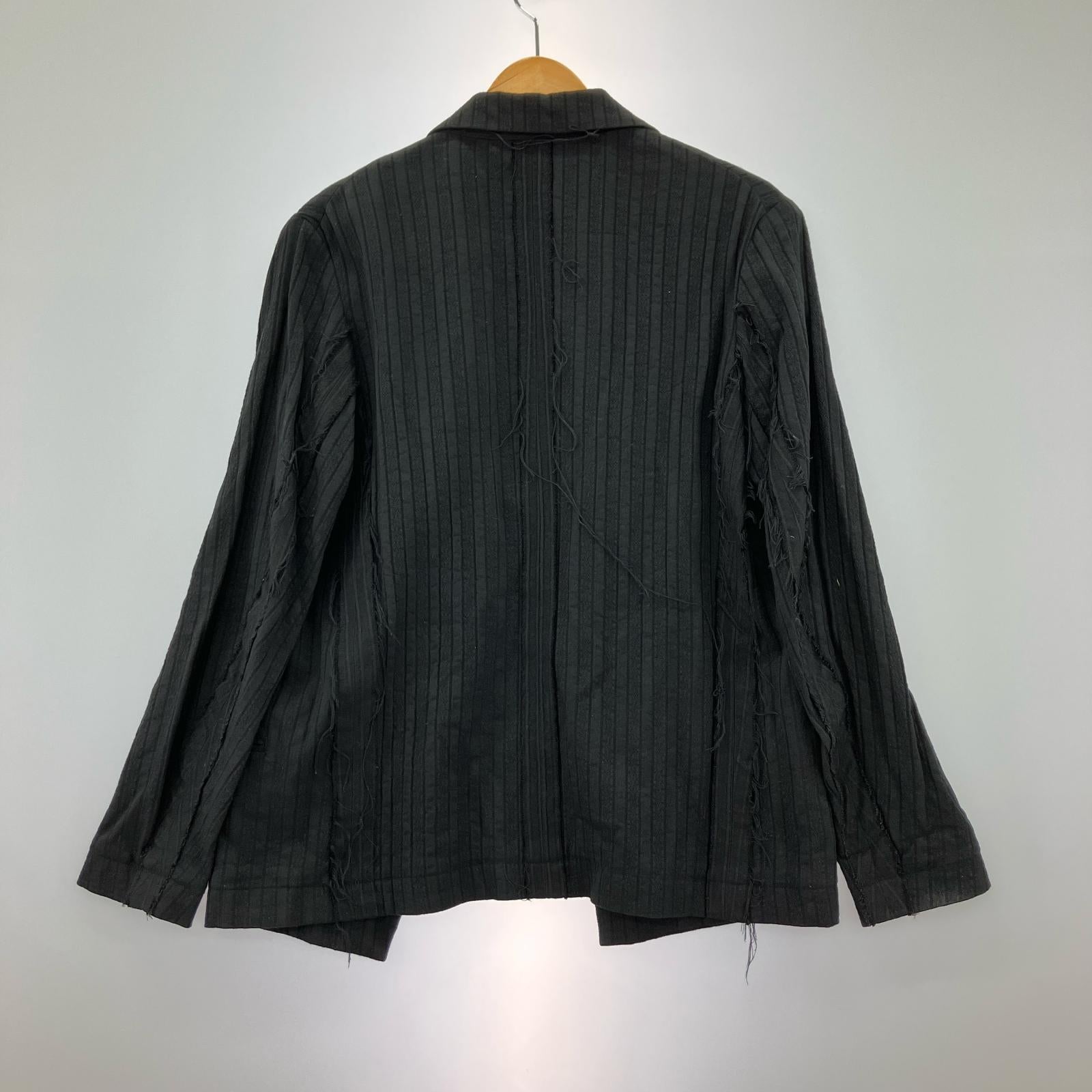 ジャケット Stripe cotton jacket 黒(S) S ブラック