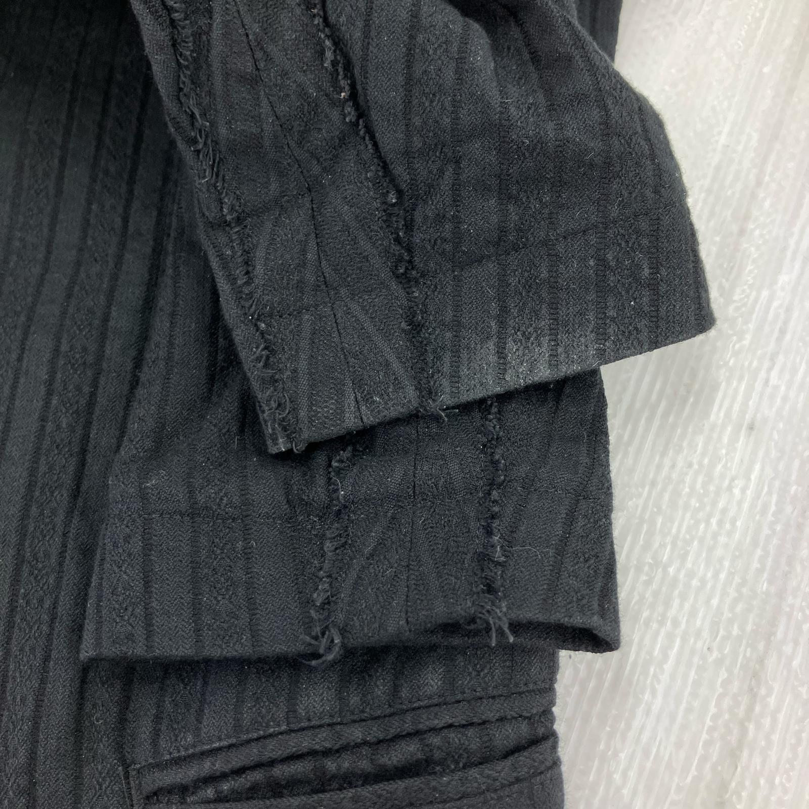 ジャケット Stripe cotton jacket 黒(S) S ブラック