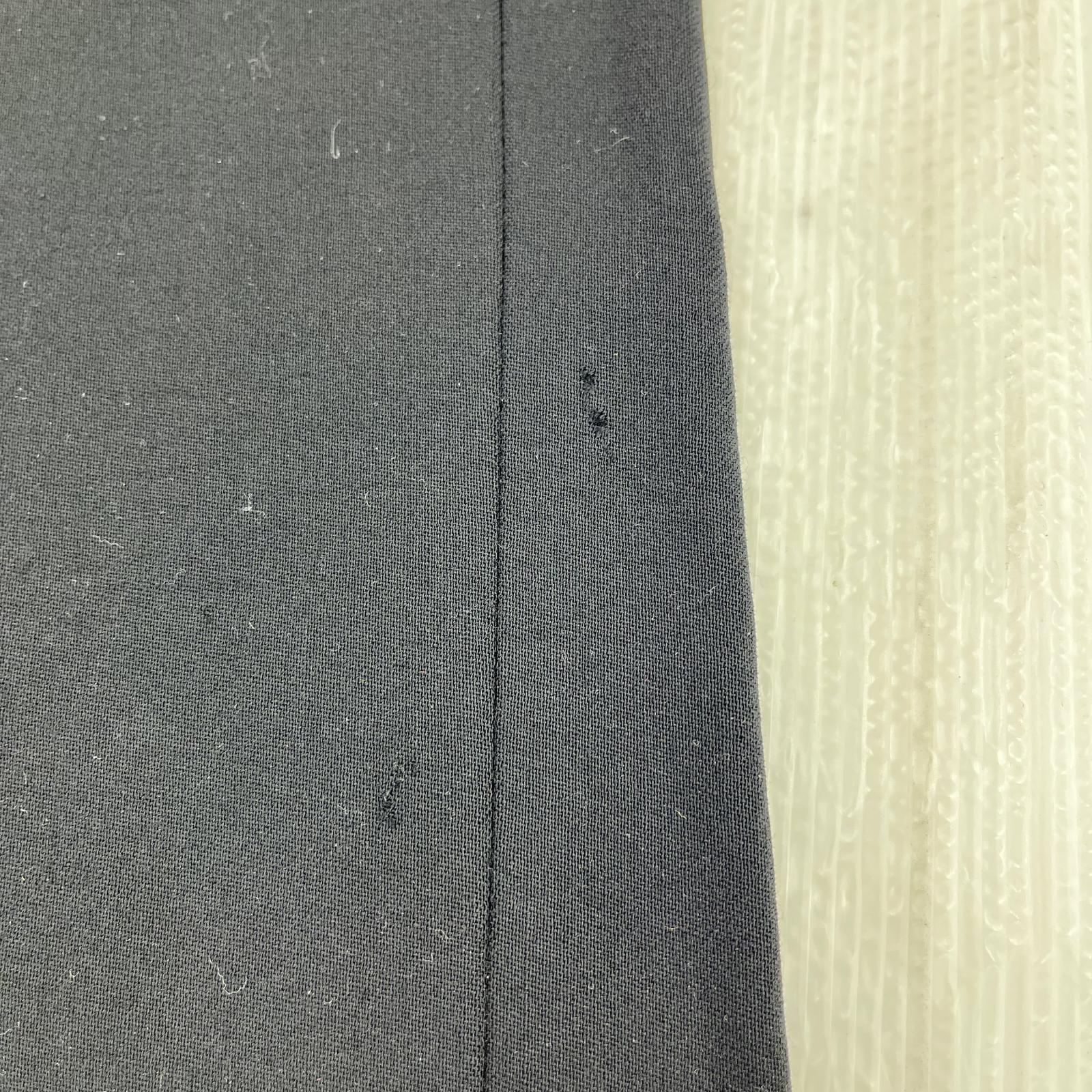 パンツ Straight wool pant 黒(S) S ブラック