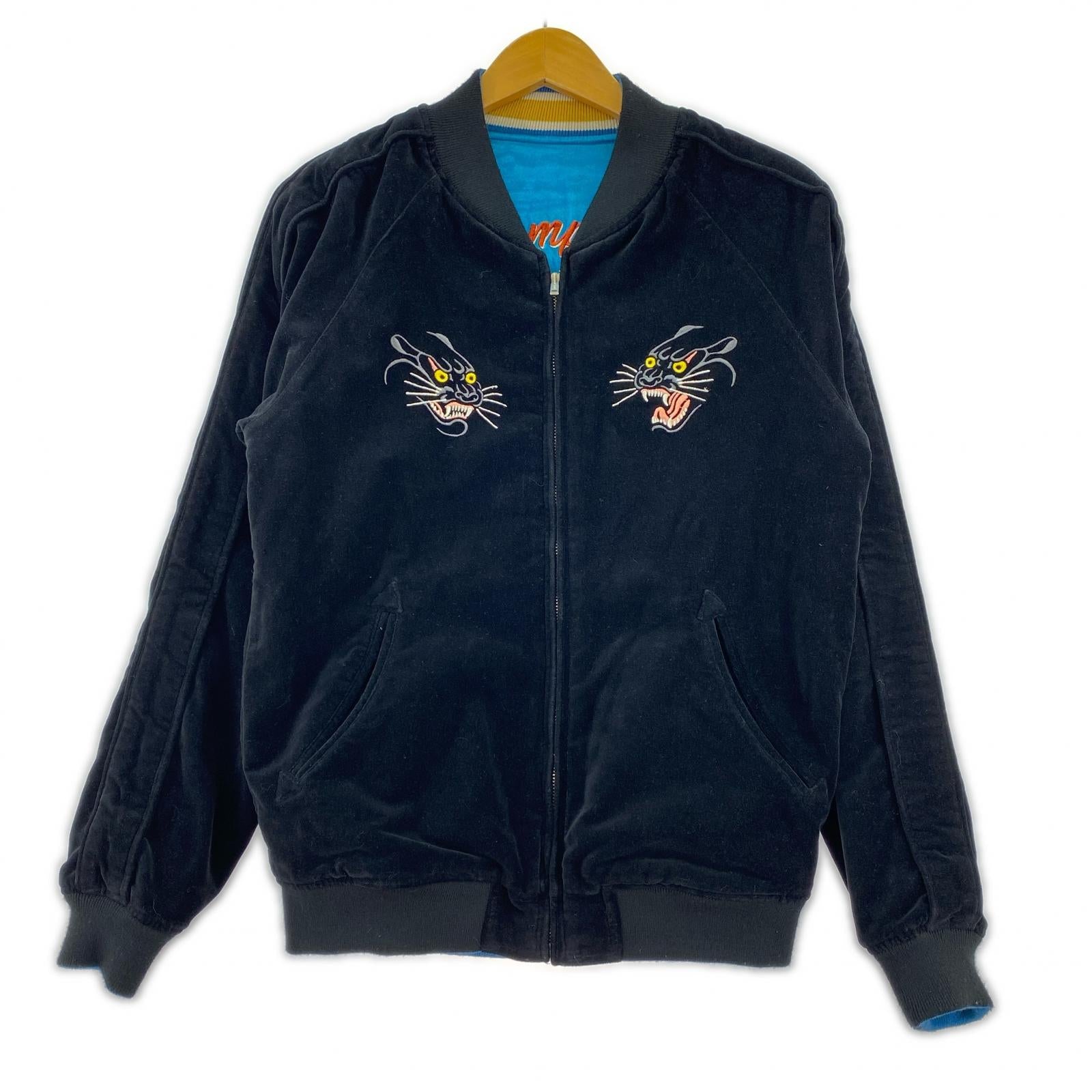 ジャケット RUDE GALLERY ROAD 別注 VAMPIRE SOUVENIR JACKET 2 ブラック×ブルー 2