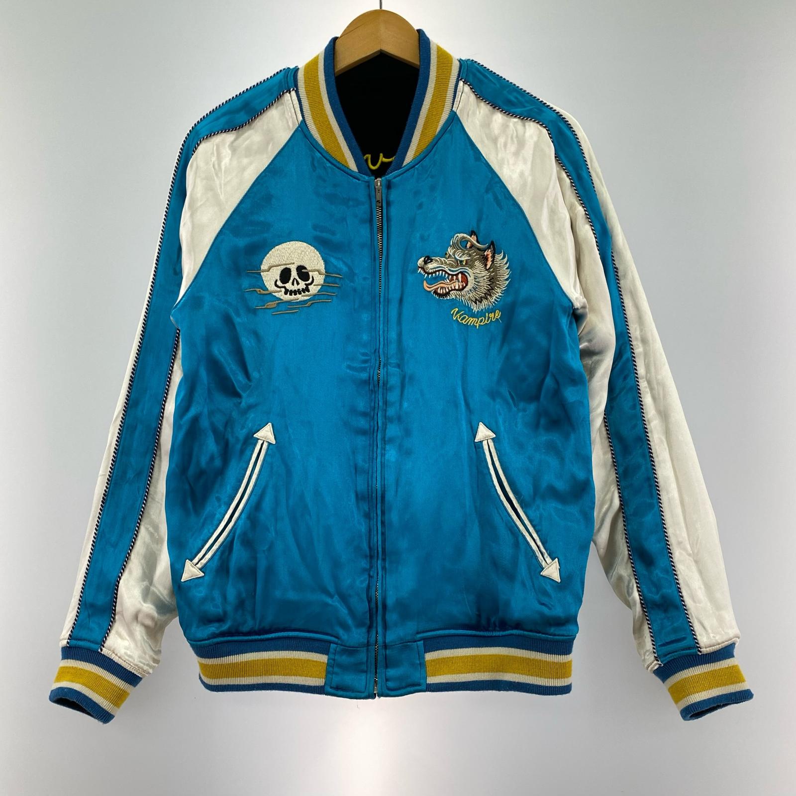 ジャケット RUDE GALLERY ROAD 別注 VAMPIRE SOUVENIR JACKET 2 ブラック×ブルー 2