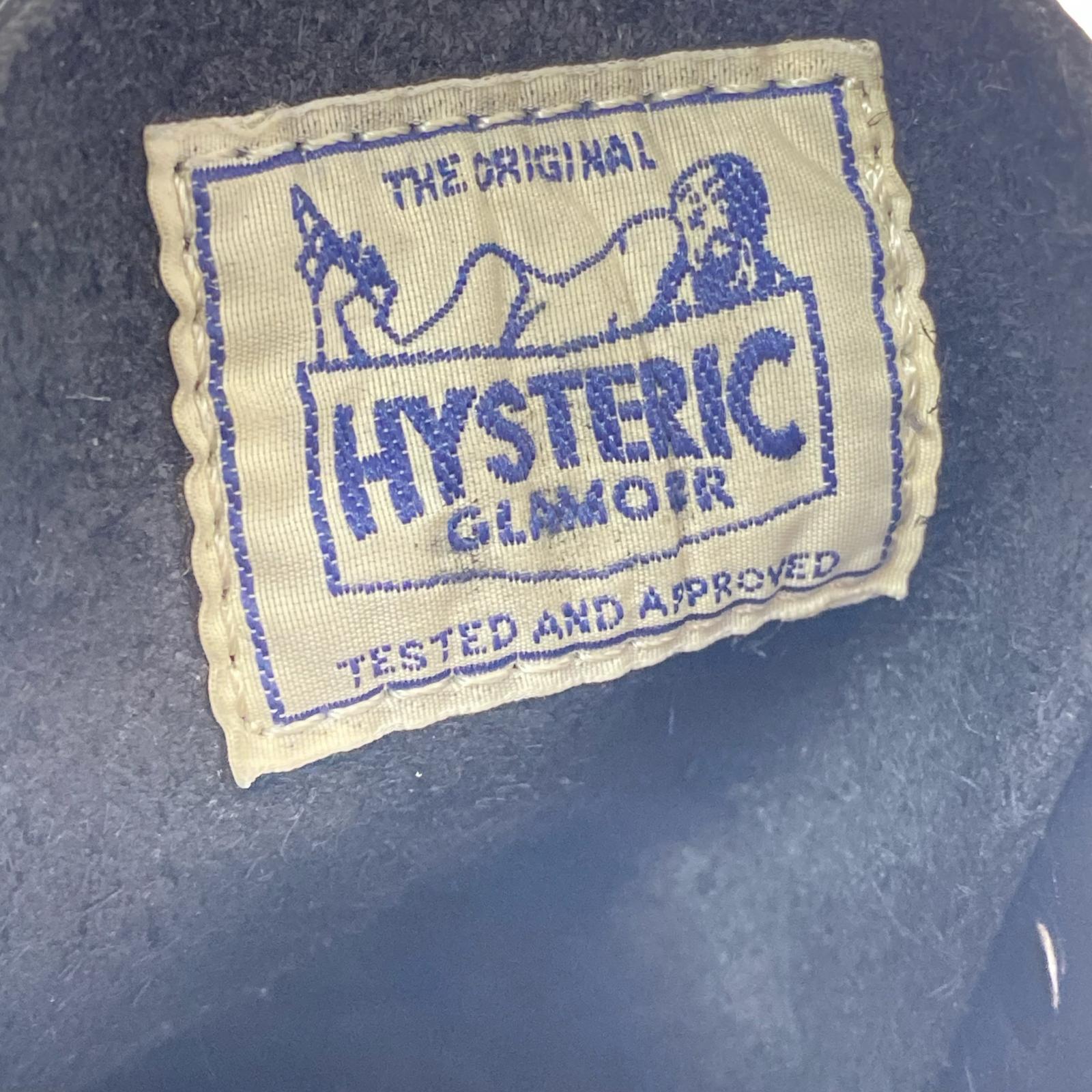 ブーツ HYSTERIC GLAMOUR キャップトゥ レースアップワークブーツ 26.0 ブラック 26cm (US8 UK7 1/2 EU42) ブラック