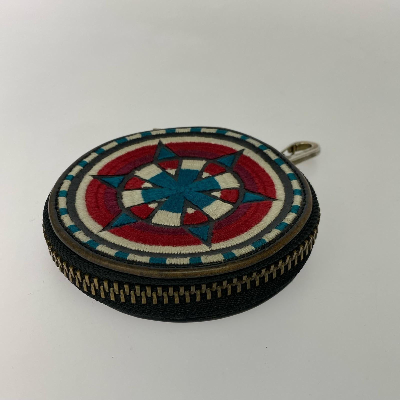 ウォレットチェーン LEATHER CIRCLE COIN CASE