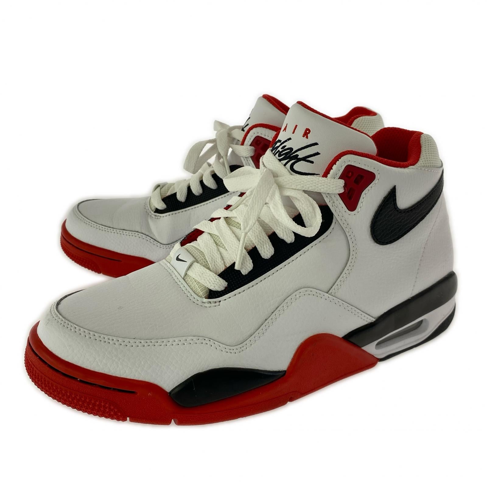 スニーカー NIKE Flight Legacy White/University Red 27㎝ BQ4212-100 27cm (US9 UK8 1/2 EU44)