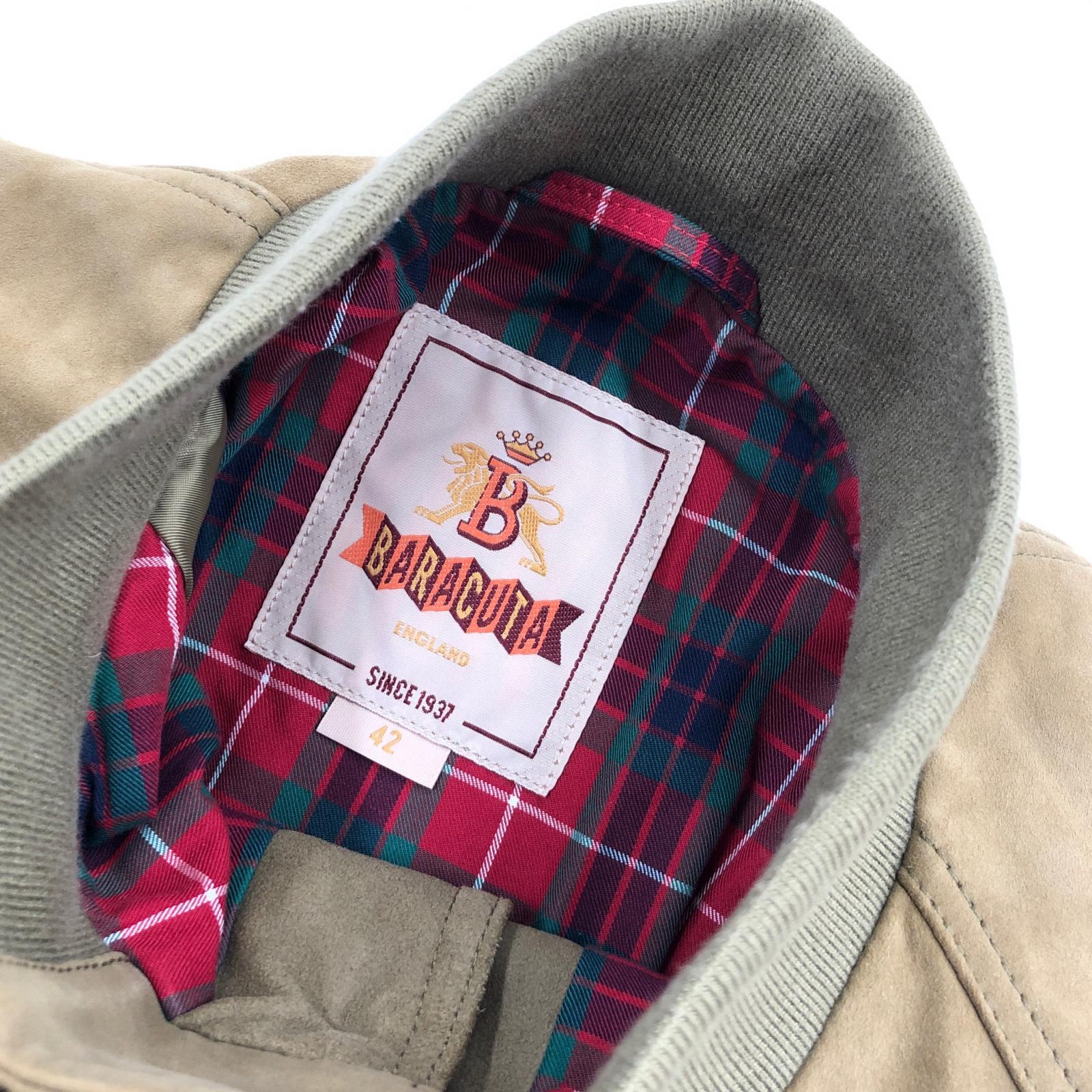 ジャケット BARACUTA スエードレザー G9 ハリントンジャケット　バーク（42） 42 ブラウン