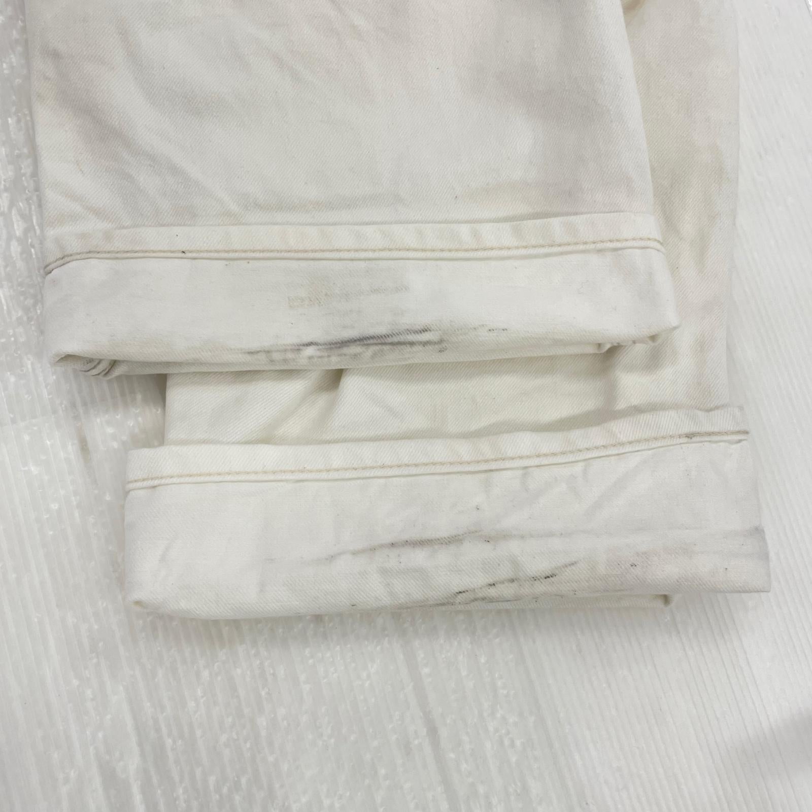 デニムパンツ NEIGHBORHOOD DENIM PAINTER PANTS デニムペインターパンツ L ホワイト L ホワイト