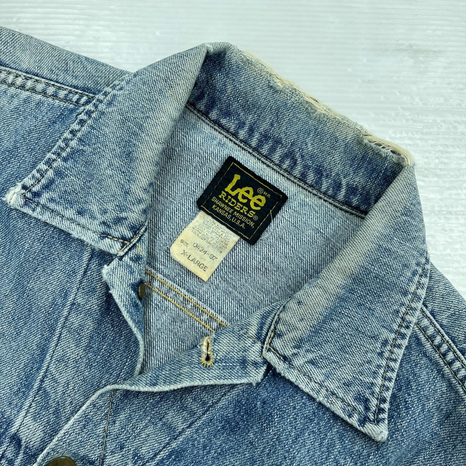 デニムジャケット 90s 0424-97（XL） ブルー