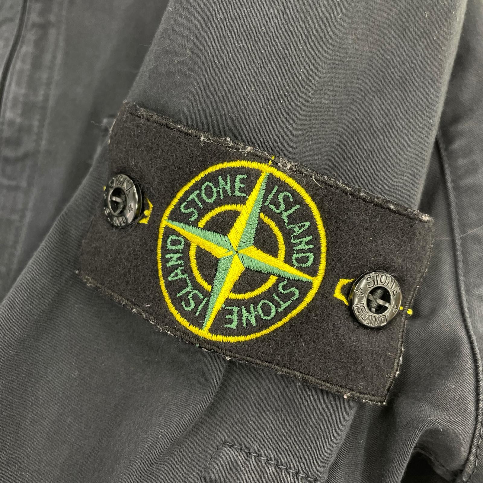 ジャケット STONE ISLAND 24AW GARMENT DYED SHIRT ガーメントダイシャツジャケット M ネイビー M ネイビー