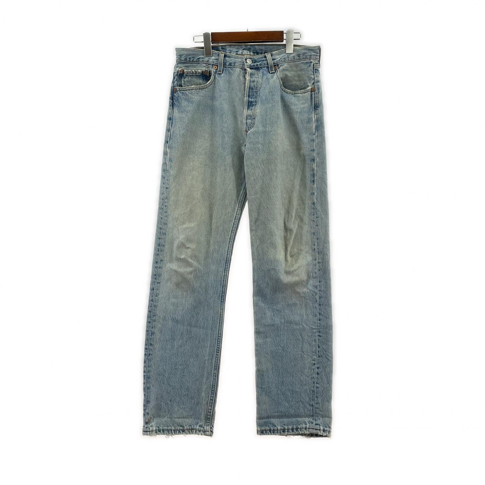 デニムパンツ '96 USA製 501 W33 BLU 33 ブルー