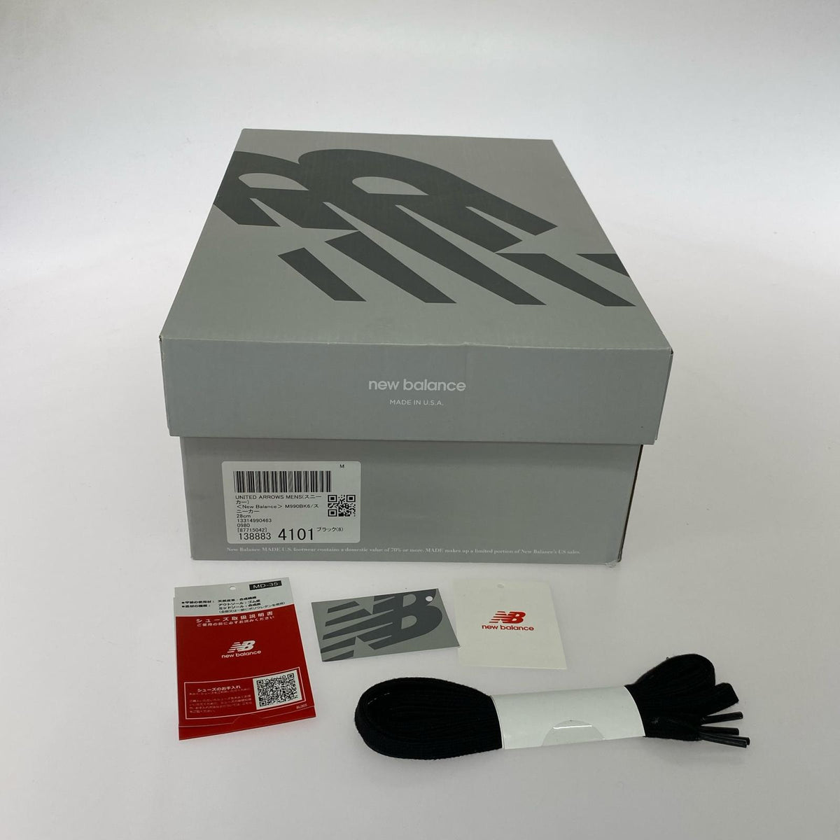 スニーカー USA製 M990BK6 (28cm) ブラック ブラック