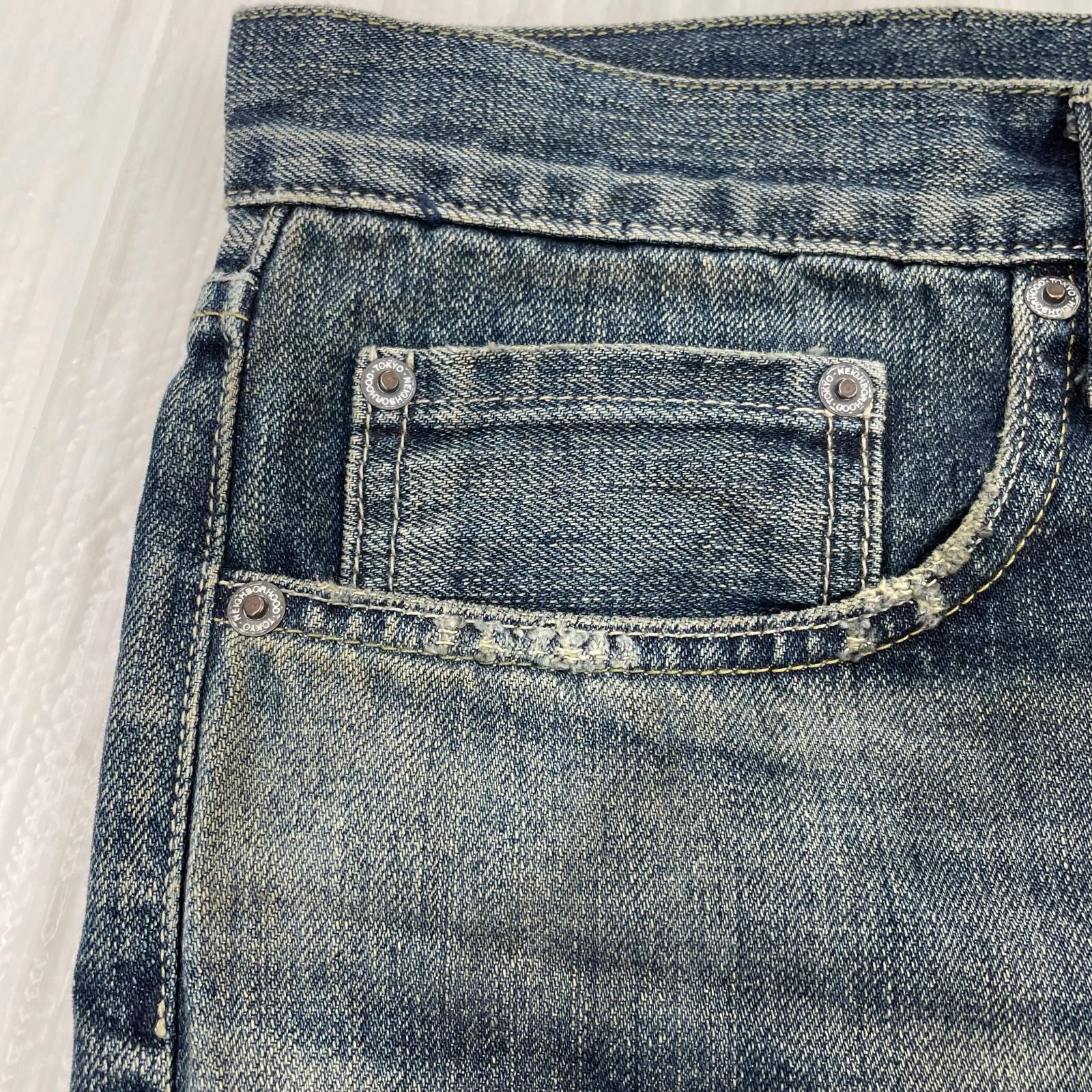 デニムパンツ SAVAGE DENIM 232 DP-NARROW 232XBNH-PTM09 L ブルー