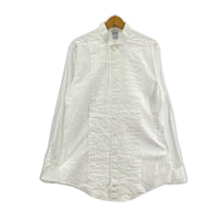 長袖シャツ プリーツブザム ウイングカラーシャツL/S ホワイト 15 1/2-34 ホワイト