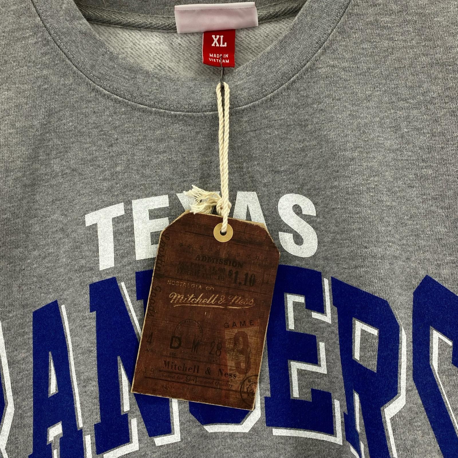 スウェット mitchel&ness RANGERS グレー