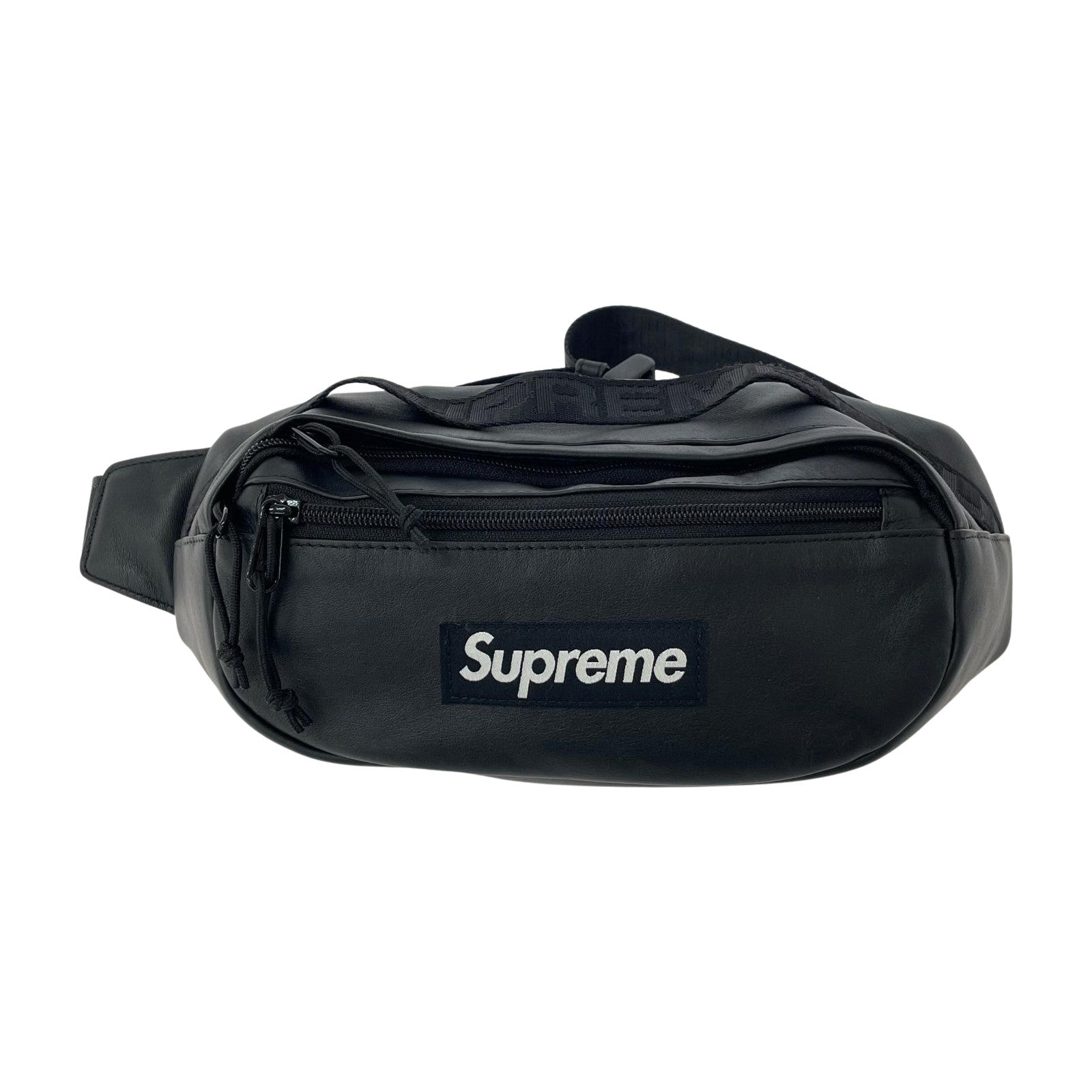 ショルダーバッグ Supreme 24AW LEATHER WAIST BAG 黒 ブラック