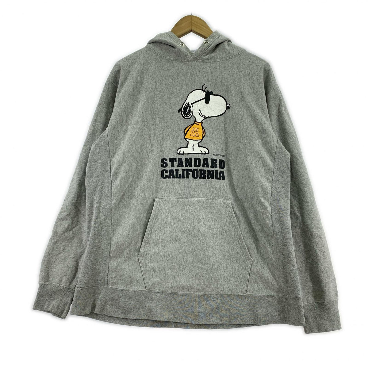 パーカー PEANUTS SNOOPY JOE COOL Hoodie M グレー