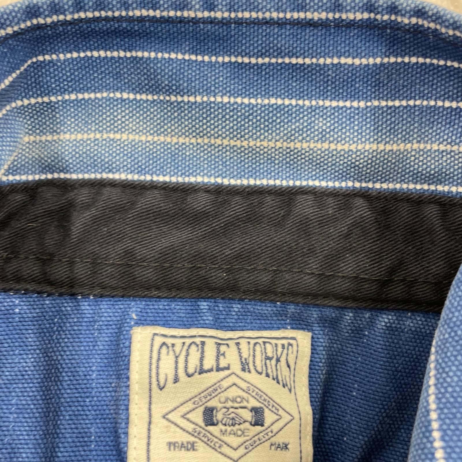 ジャケット CYCLE WORKS FARMER'S ストライプ ブルー