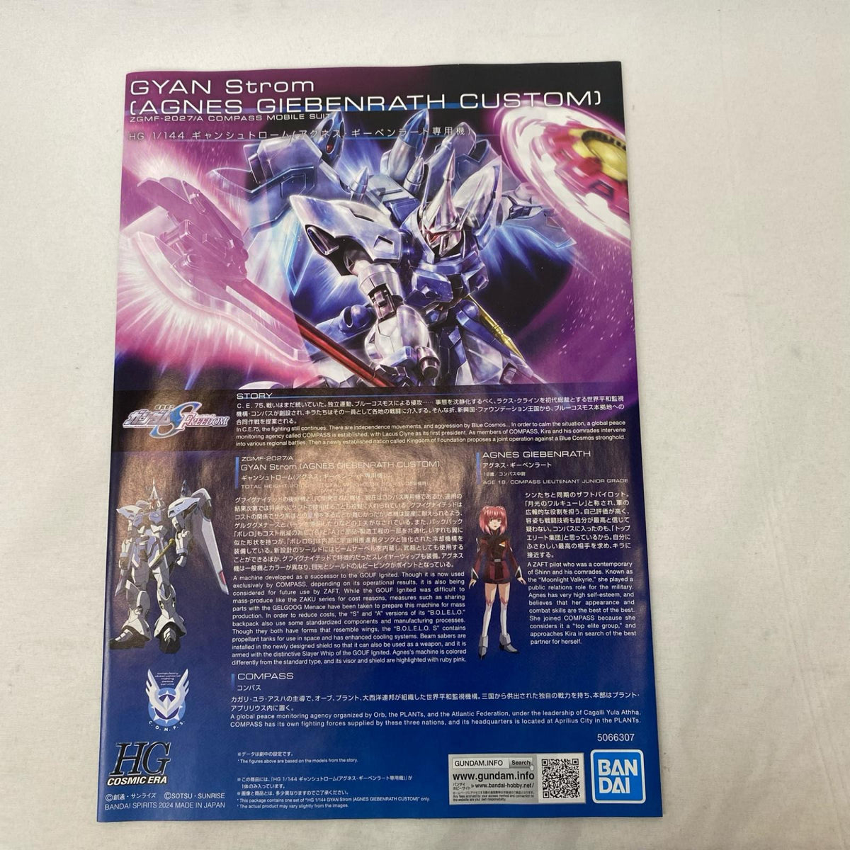 HG ギャンシュトローム(アグネス・ギーベンラート専用機)」 機動戦士ガンダムSEEDFREEDOM バンダイ ガンプラ
