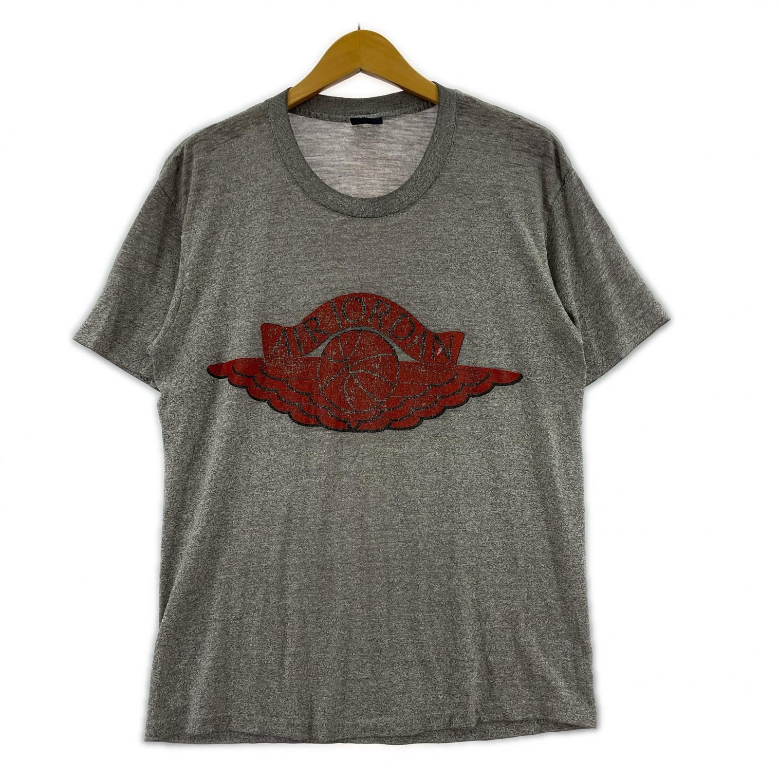 半袖Ｔシャツ NIKE 90S 紺タグ AIR JORDAN WING LOGO Tee L グレー