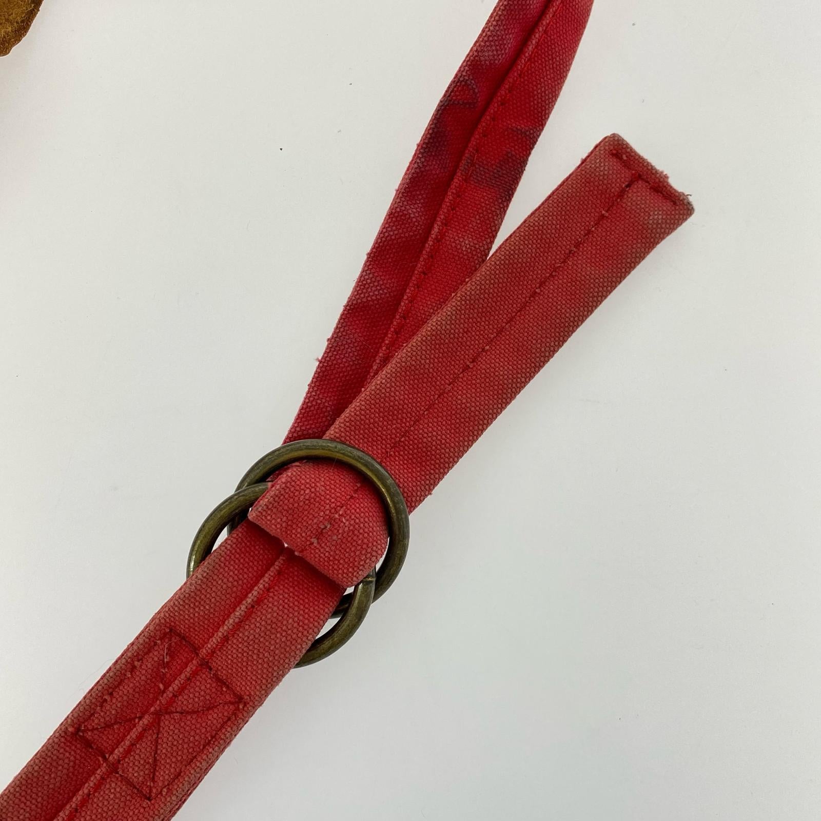 ショルダーバッグ KAPITAL 帆布ペリカン ショルダーバッグ 赤 レッド