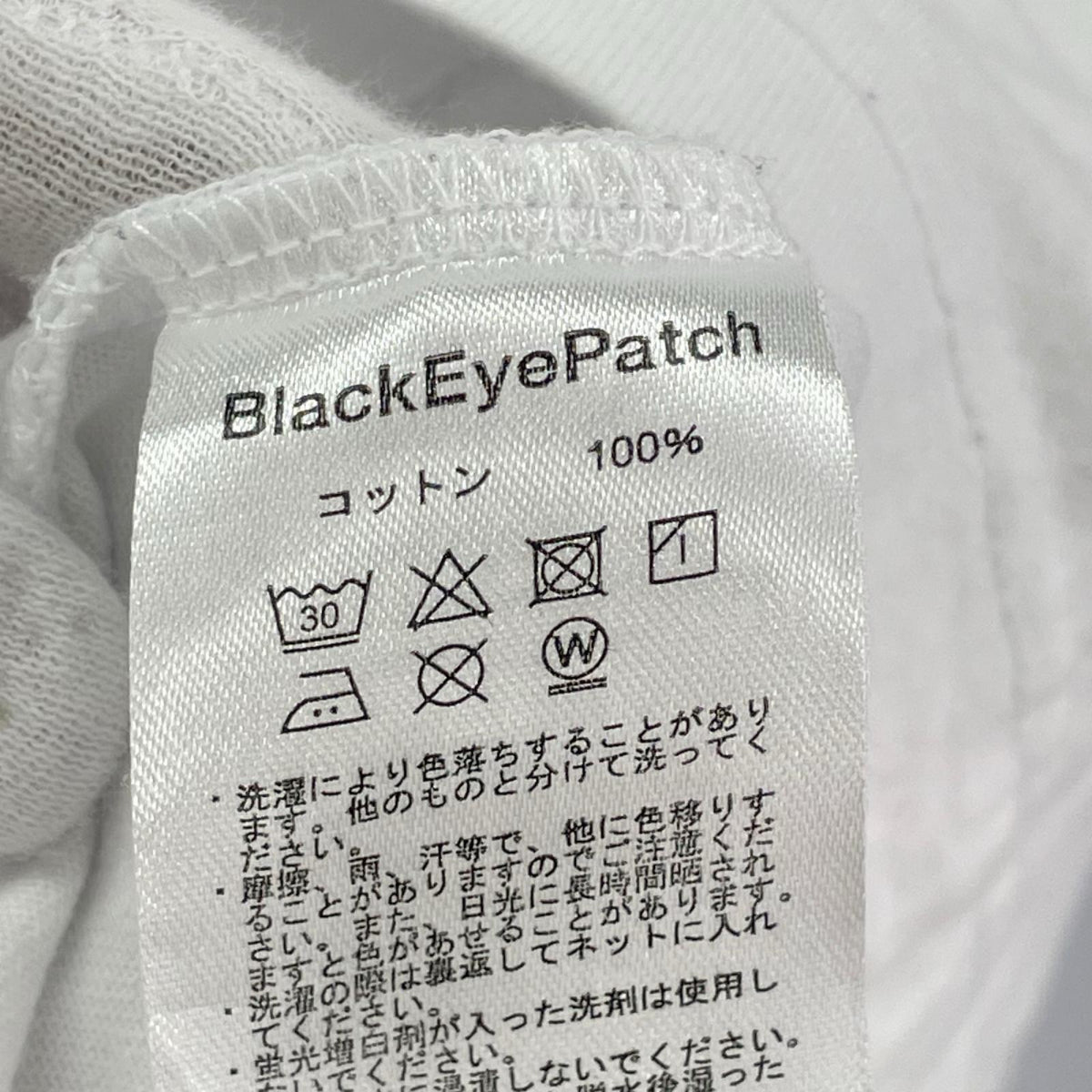 半袖Ｔシャツ THE BLACK EYE PATCH 白 Ｍ M ホワイト