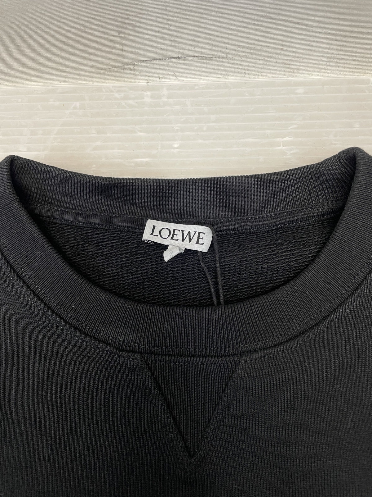 LOEWE ANAGRAM SWEAT SHIRT アナグラム刺繍スウェット XS ブラック