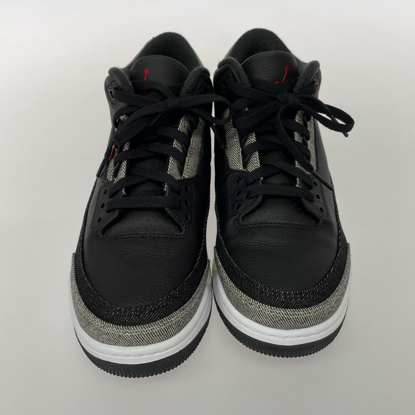 スニーカー ×Levi's Jordan 3 Retro SP 白黒 27.5cm (US9 1/2 UK9 EU45) ブラック