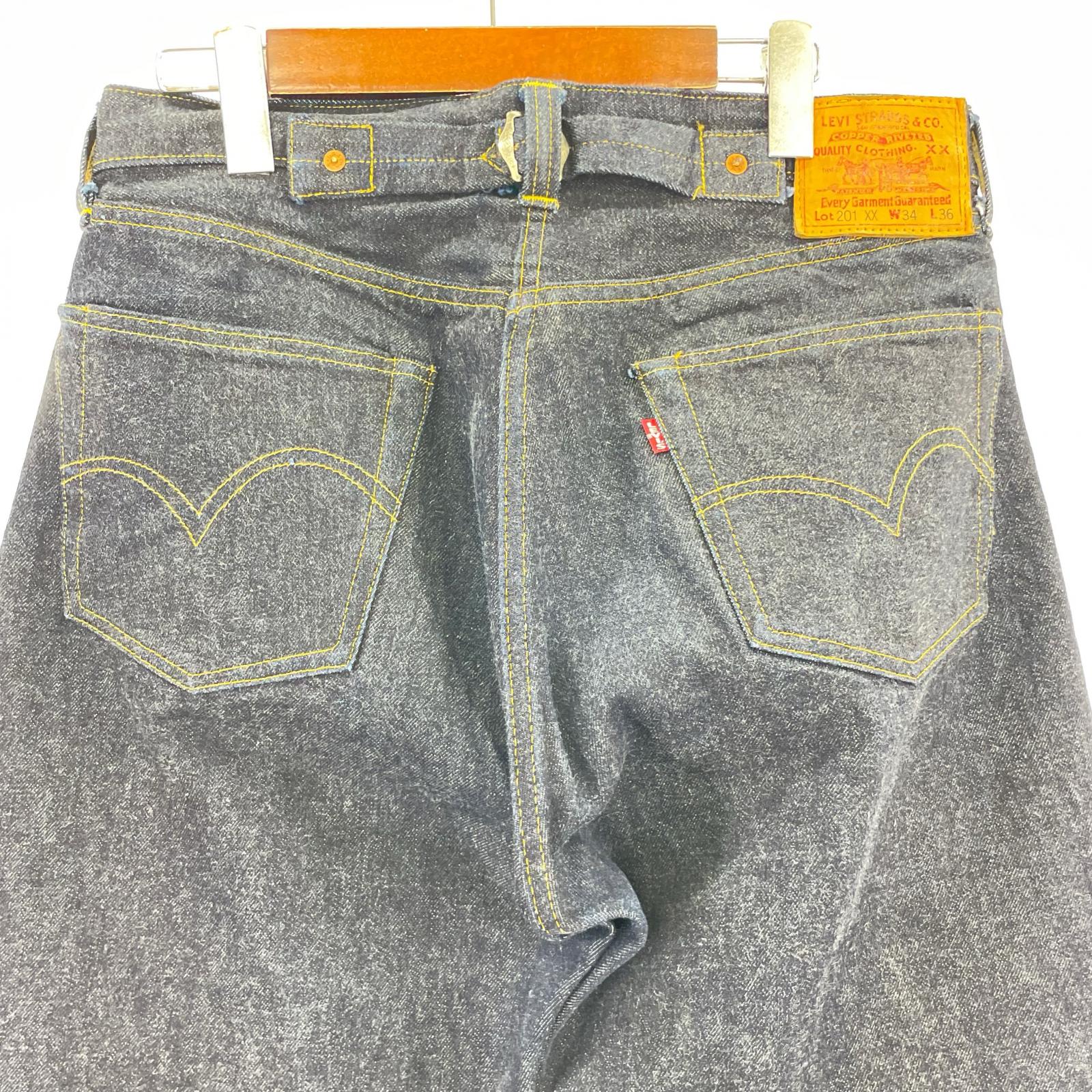 デニムパンツ 201XX 98年製 ボタン裏555 201-0003 34 ネイビー