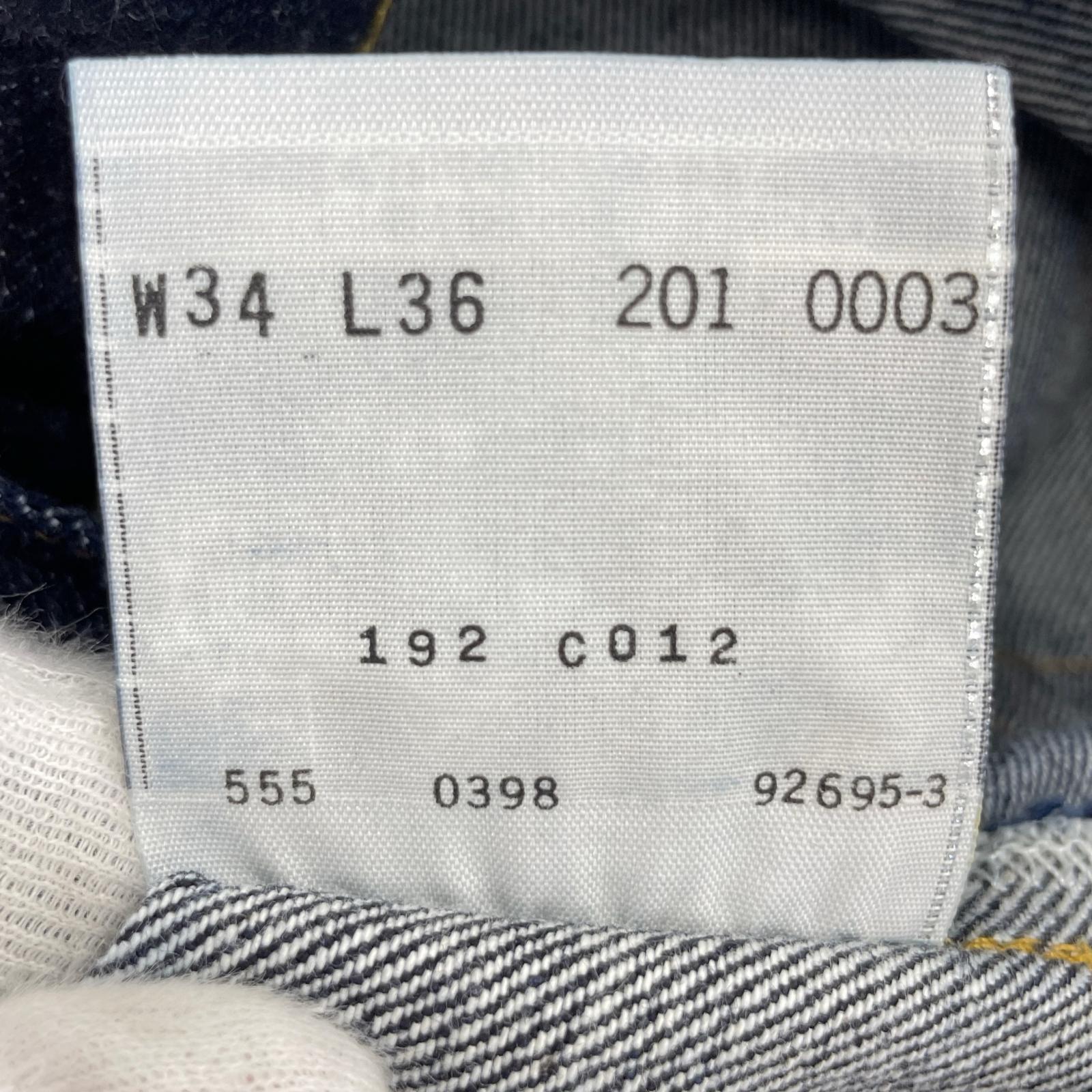 デニムパンツ 201XX 98年製 ボタン裏555 201-0003 34 ネイビー