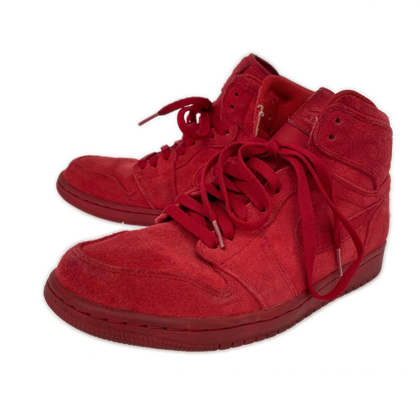 スニーカー AIR JORDAN 1 RETRO HIGH RED 26.0 26cm (US8 UK7 1/2 EU42) レッド