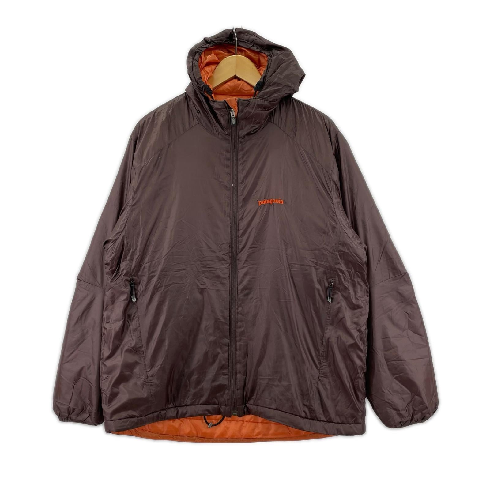 ブルゾン Micropuff Hoody 茶 (S) S ブラウン