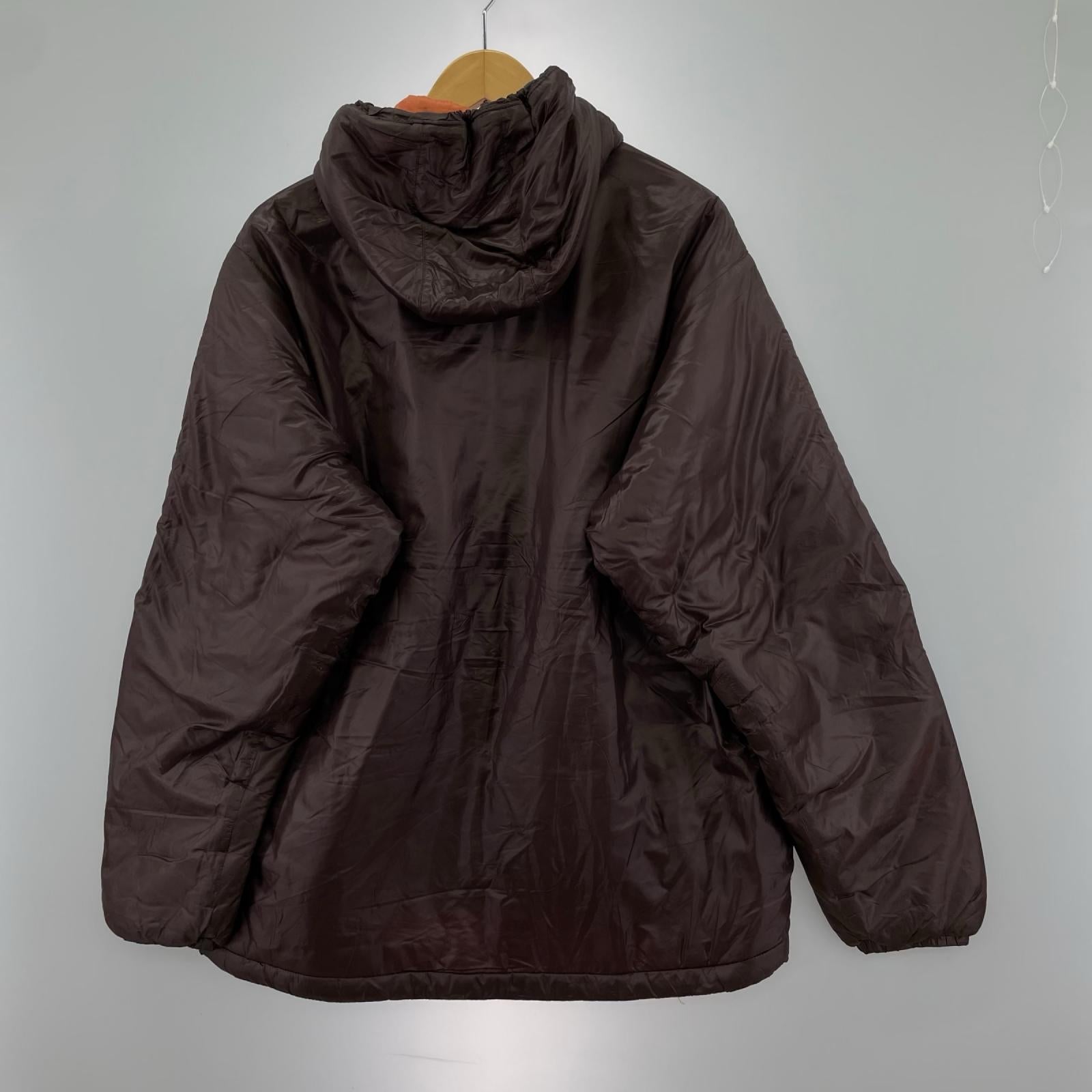 ブルゾン Micropuff Hoody 茶 (S) S ブラウン