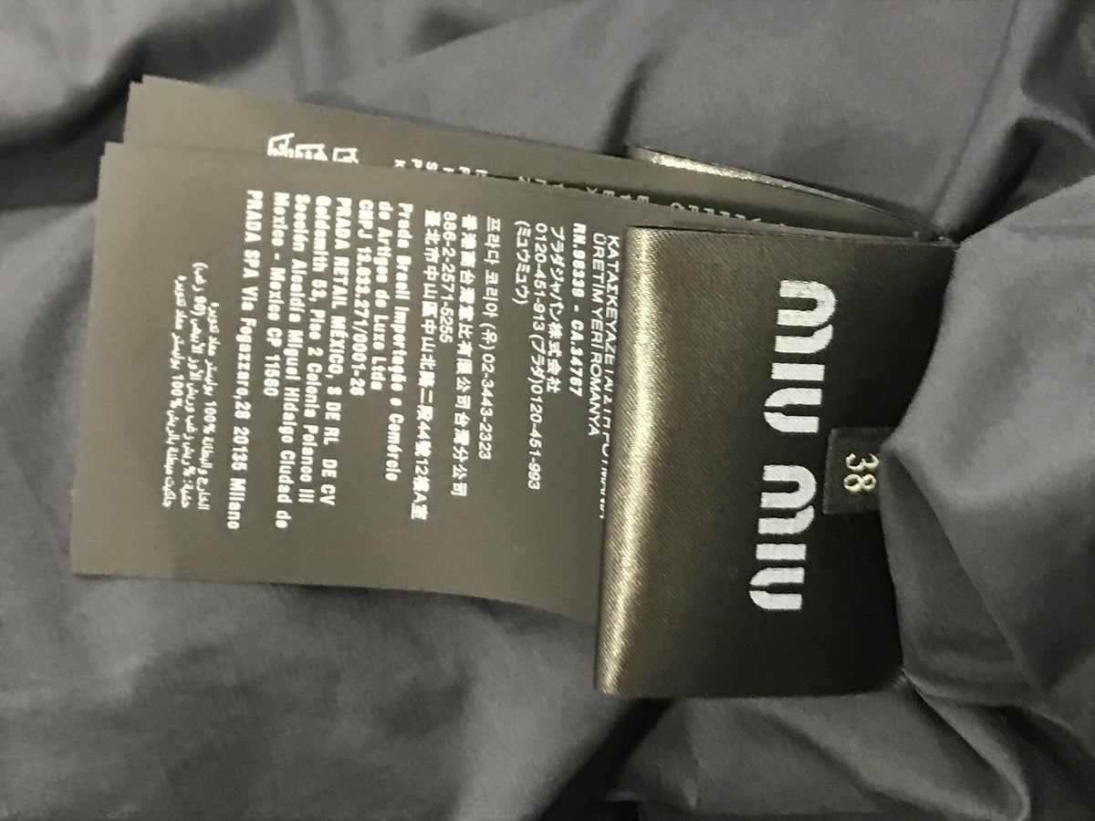miu miu ダウンベスト ネイビー