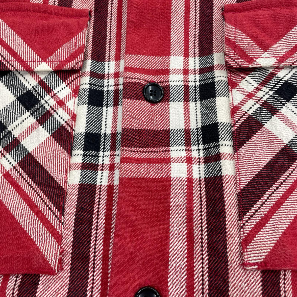 長袖シャツ ﾍﾋﾞｰﾈﾙｼｬﾂ ﾁｪｯｸ ﾚｯﾄﾞ L レッド