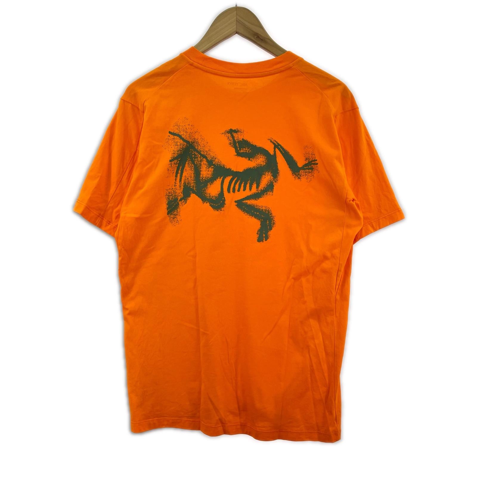 半袖Ｔシャツ KRAGG SL COTTON BLURRED BIRD TEE S オレンジ