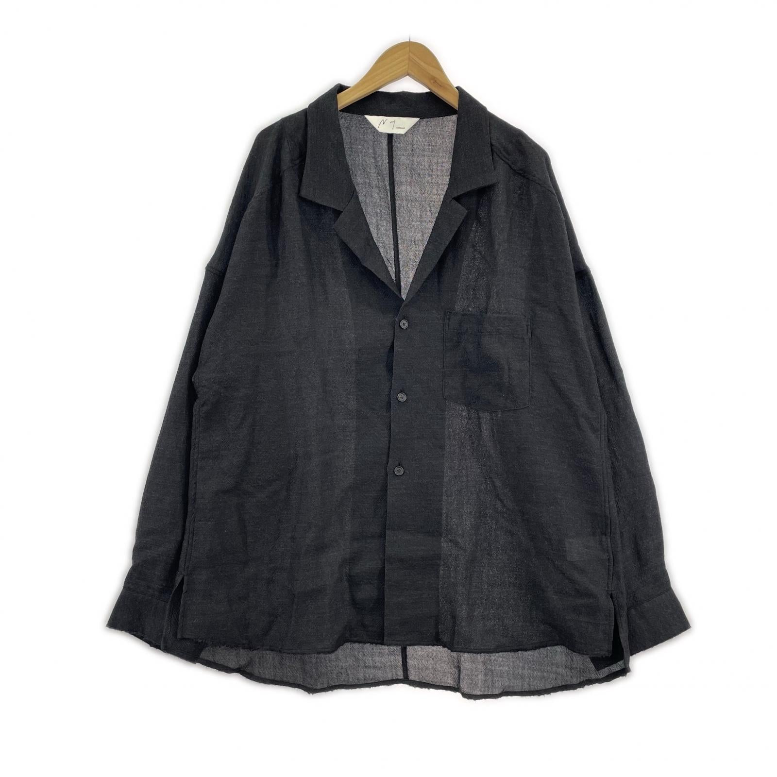 ジャケット 25AW WOOL KERSEY TAILORED SHIRT 1 グレー