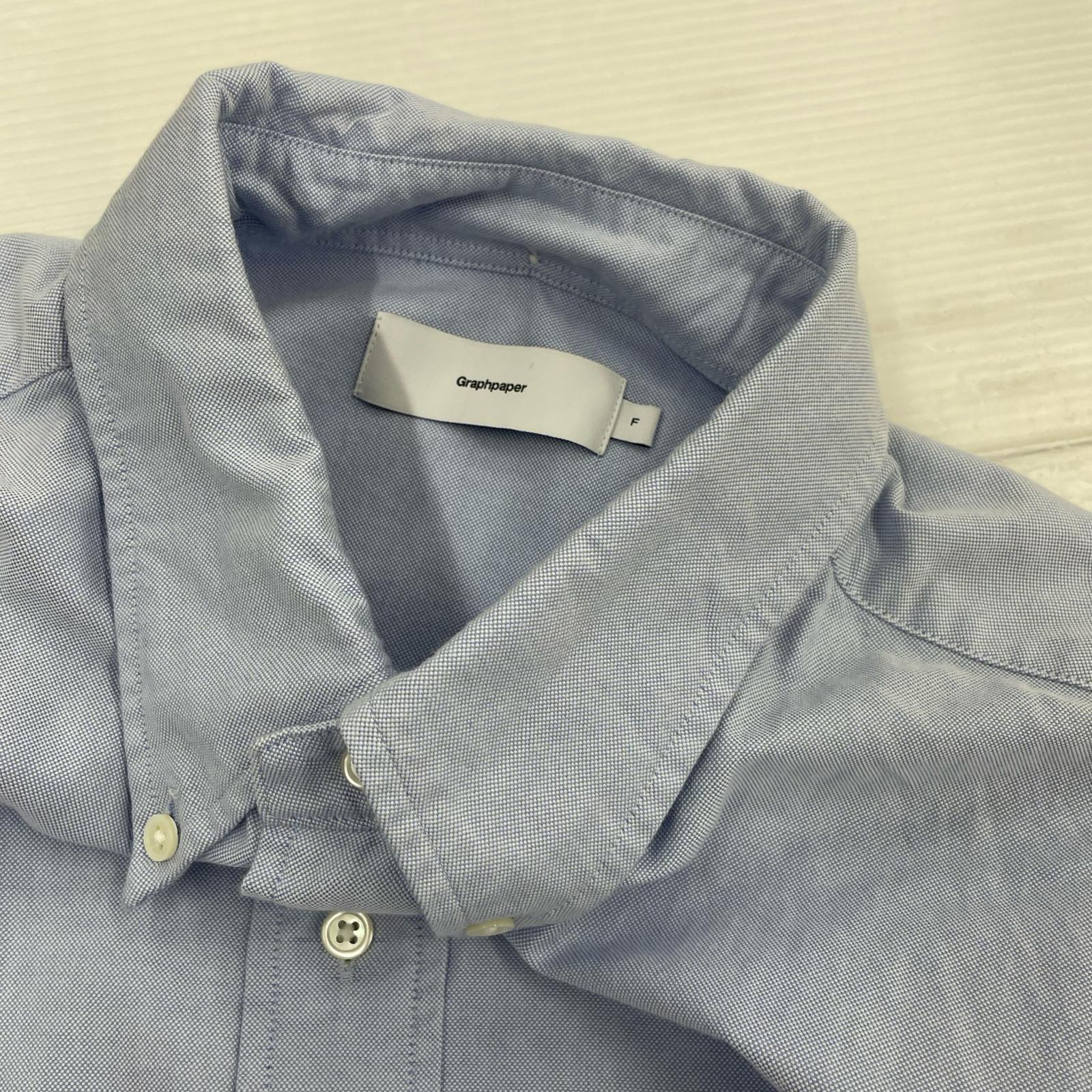 長袖シャツ 21AW COTTON OX OVERSIZED SHIRT ブルー