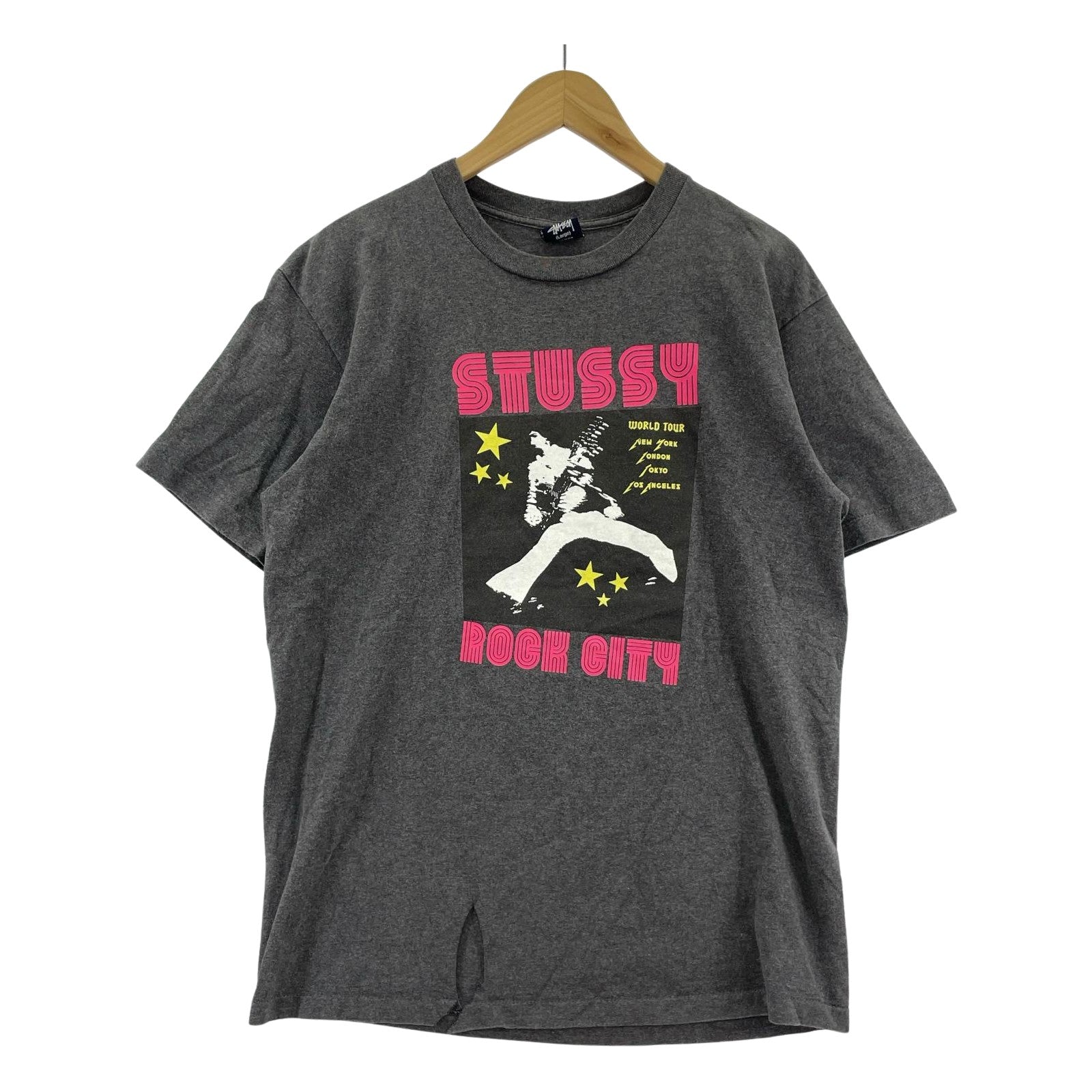 半袖Ｔシャツ ROCK CITY WORLD TOUR TEE グレー (L) L グレー