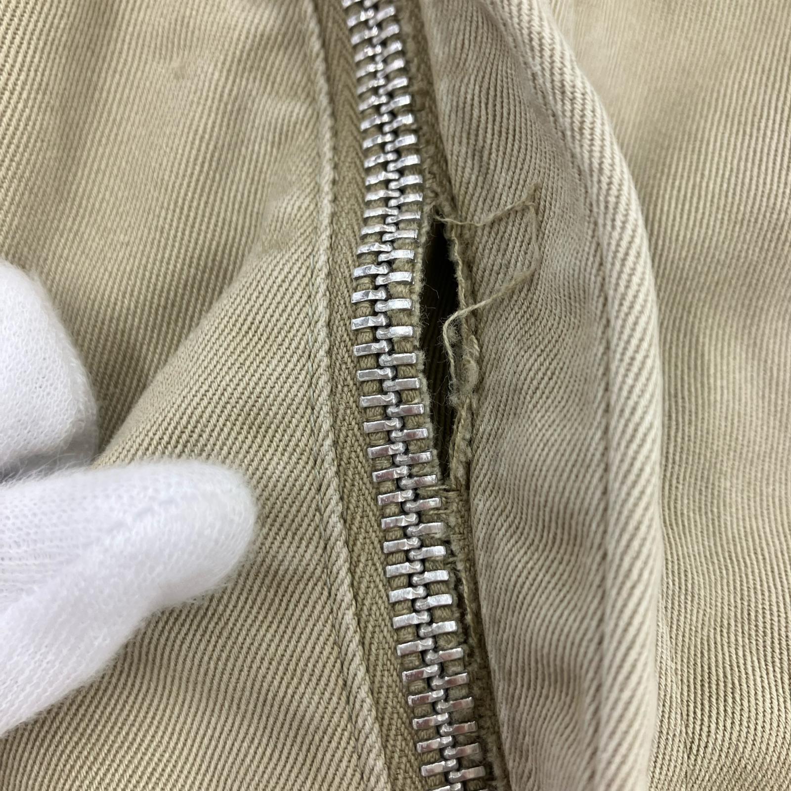 パンツ US ARMY 60's チノパンツ GRIPPER製ジップ ベージュ
