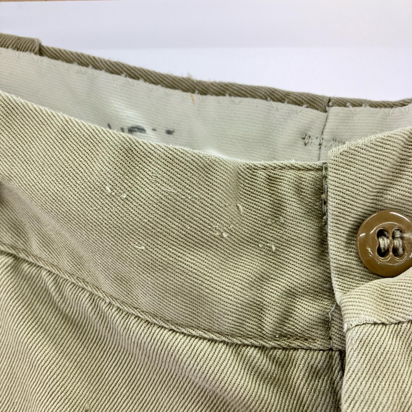 パンツ US ARMY 60's チノパンツ GRIPPER製ジップ ベージュ