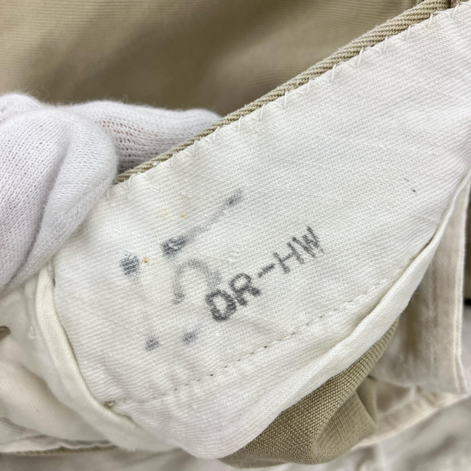 パンツ US ARMY 60's チノパンツ GRIPPER製ジップ ベージュ
