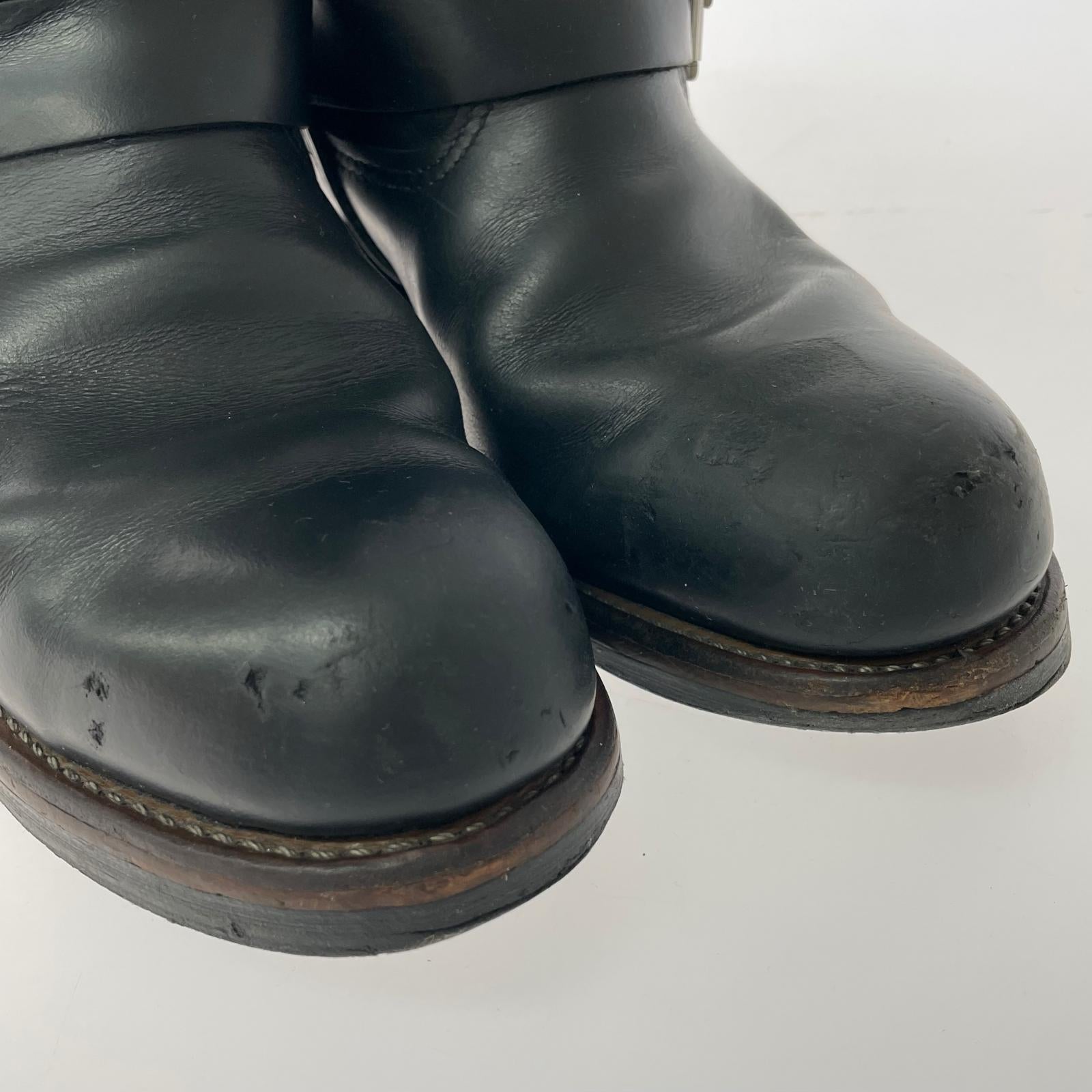ブーツ RED WING 廃盤 2976 8inch Engineer ショートエンジニアブーツ 8 黒 26cm (US8 UK7 1/2 EU42) ブラック