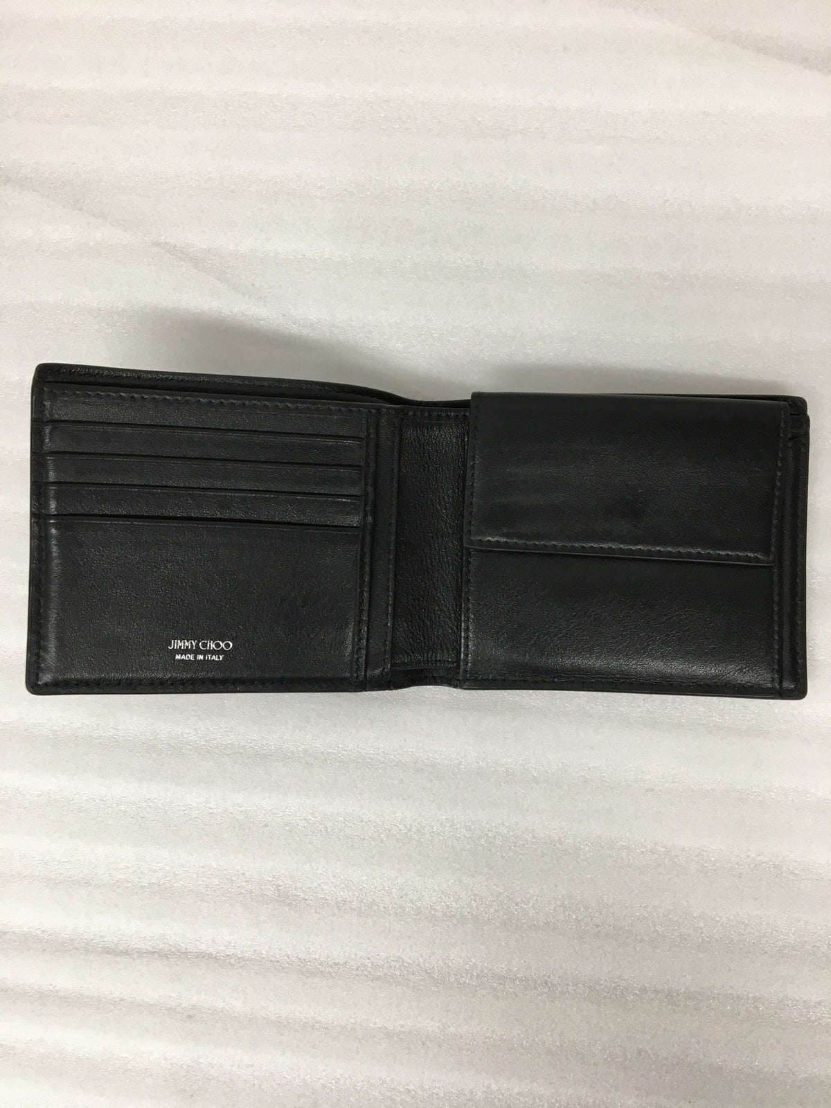 LUCA スタースタッズ 二つ折り財布 BLK