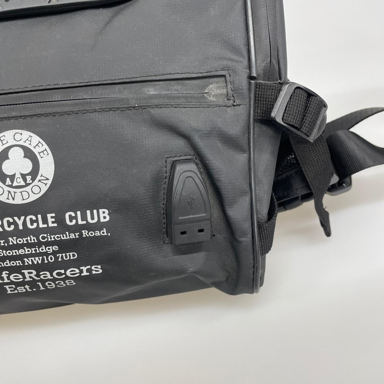 ボディバッグ ace cafe london ポーチ 黒 ブラック