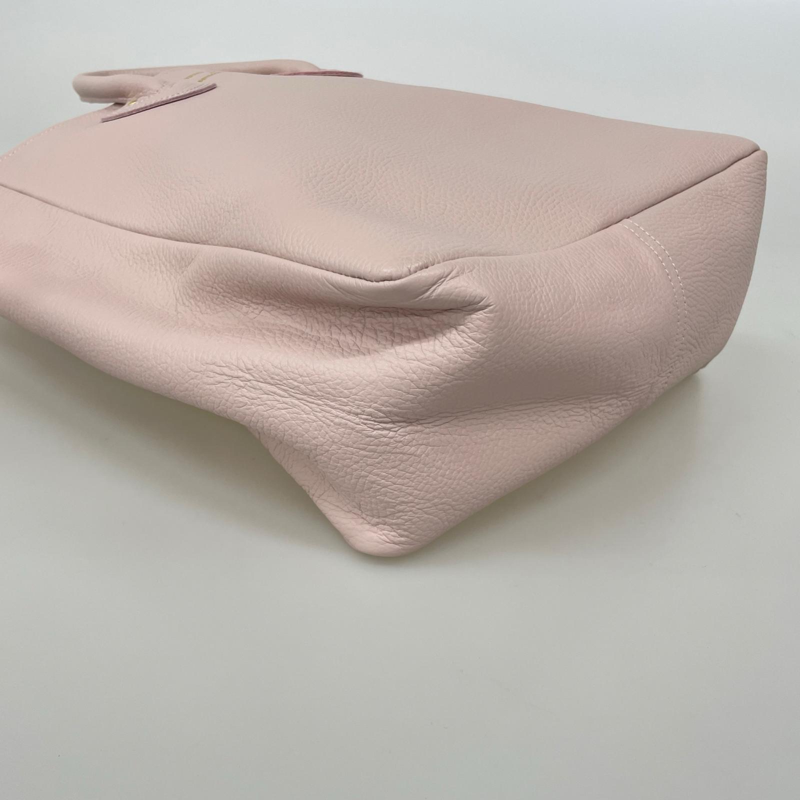 トートバッグ YOUNG & OLSEN レザー ピンク