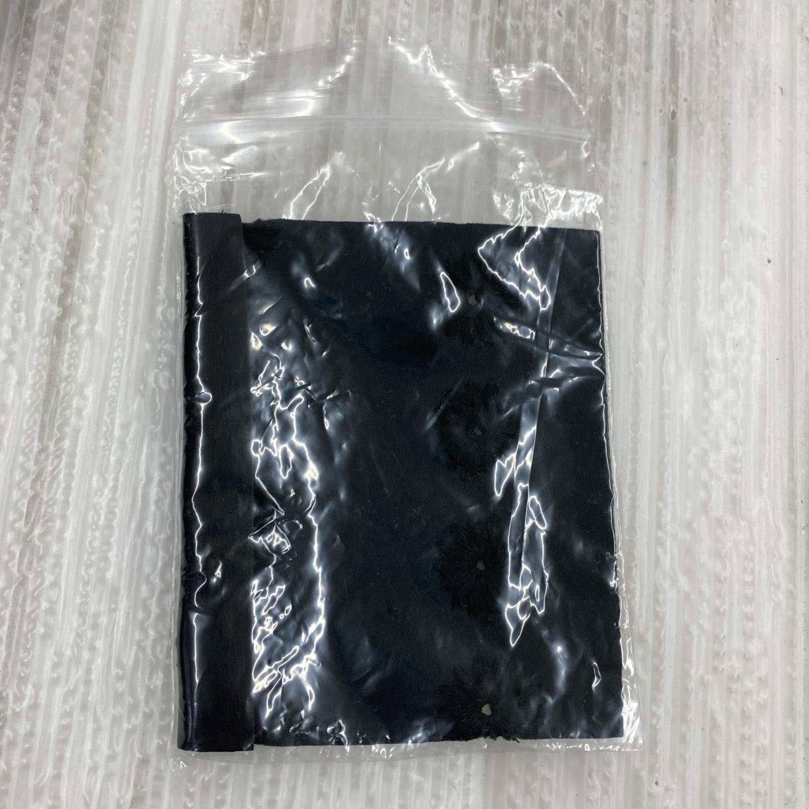 ロングスカート COMME des GARCONS TRADING MUSEUM フェイクレザー 刺繍 サロペット M ブラック M ブラック