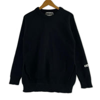 ニット CDG ｱｸﾘﾙ ﾌｨｯｼｭﾃｰﾙ ﾆｯﾄ　黒　S S ブラック