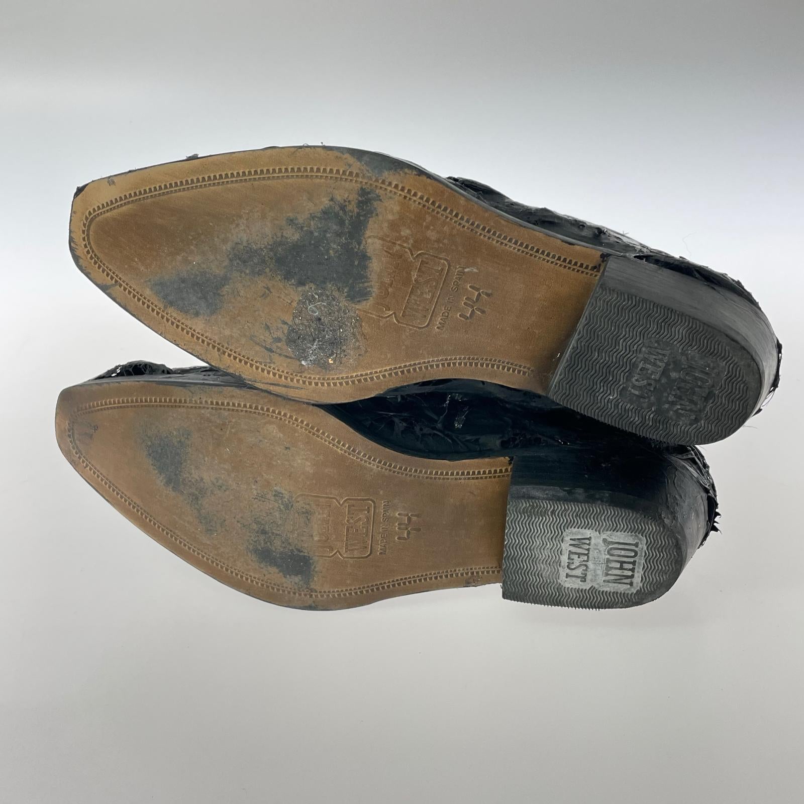 ブーツ blank WESTERN BOOTS SERAOHIM 加工ウエスタンブーツ 0 ブラック