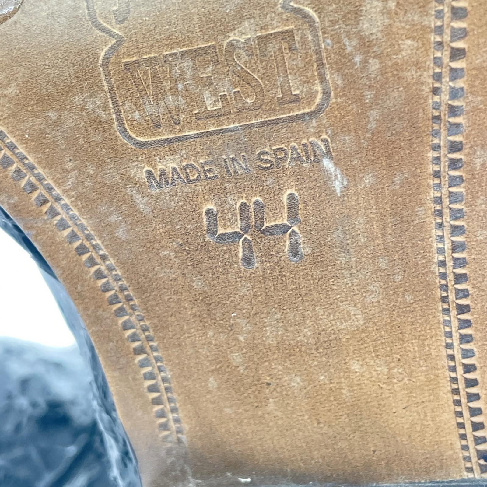 ブーツ blank WESTERN BOOTS SERAOHIM 加工ウエスタンブーツ 0 ブラック