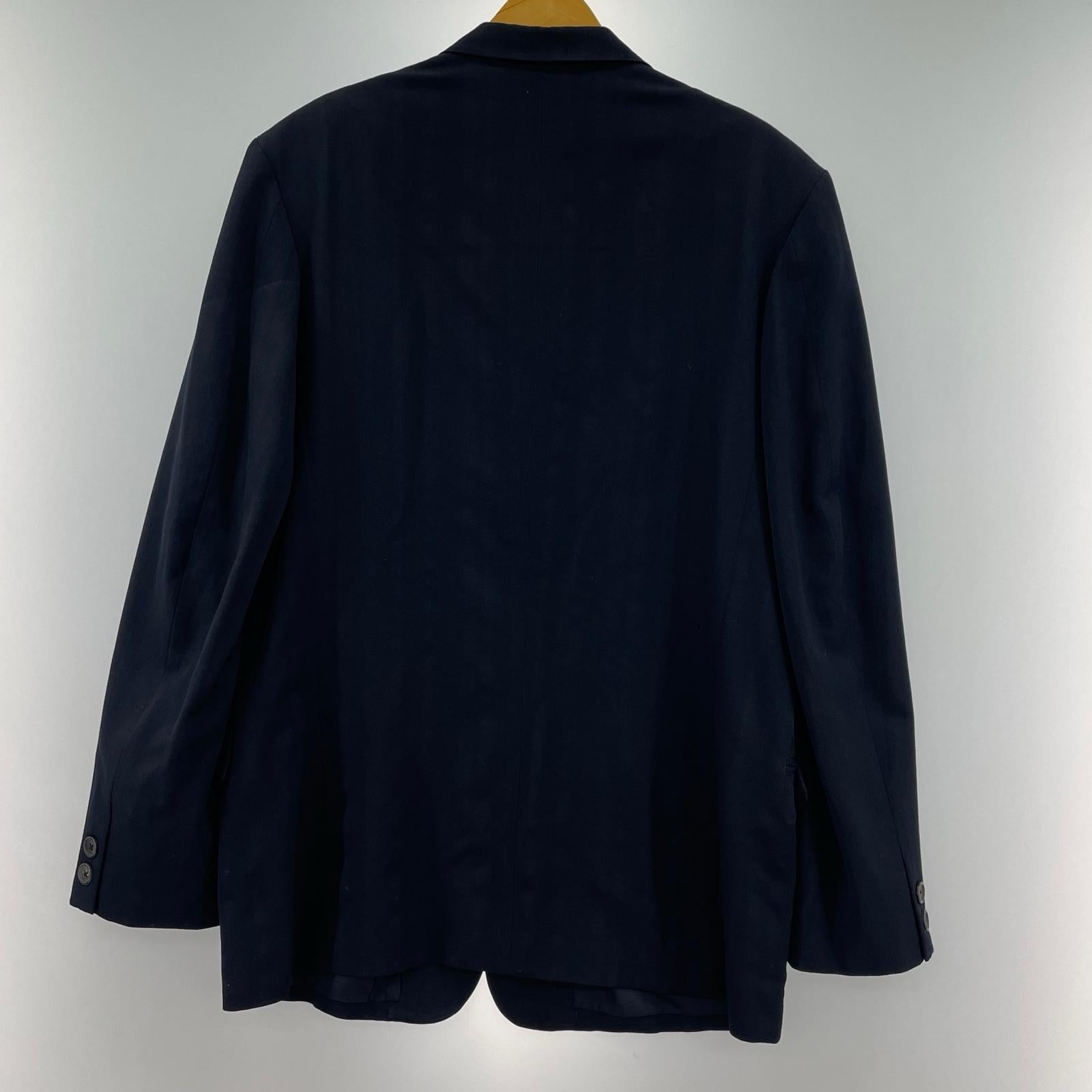 ジャケット Yohji Yamamoto POUR HOMME 93AW ウールギャバ4Bジャケット M ネイビー M